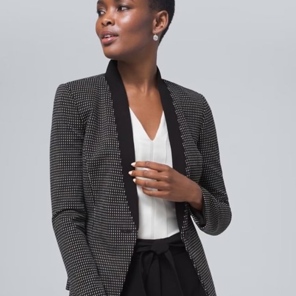 White House Black Market Jackets & Blazers - NWT White House Black Market Polka Dot Blazer Women’s Size 8